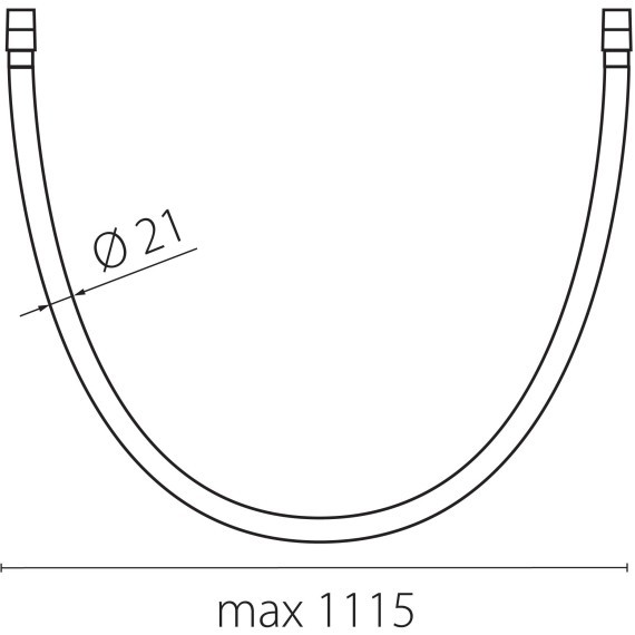 270647 Светильник трековый гибкий неон, длина 1м, 48V 10Вт 870Лм CRI90 4000K 360° Due Hermes Lightstar