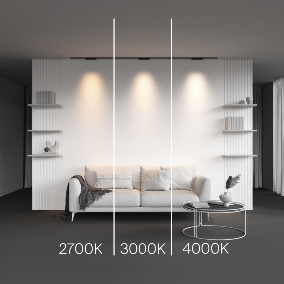 TR193-1-10W3K-M-B Ультратонкий трековый диммируемый по TRIAC 0/1-10V магнитный светодиодный светильник Maytoni Levity CRI90+ 3000К 430Лм 30° 10Вт