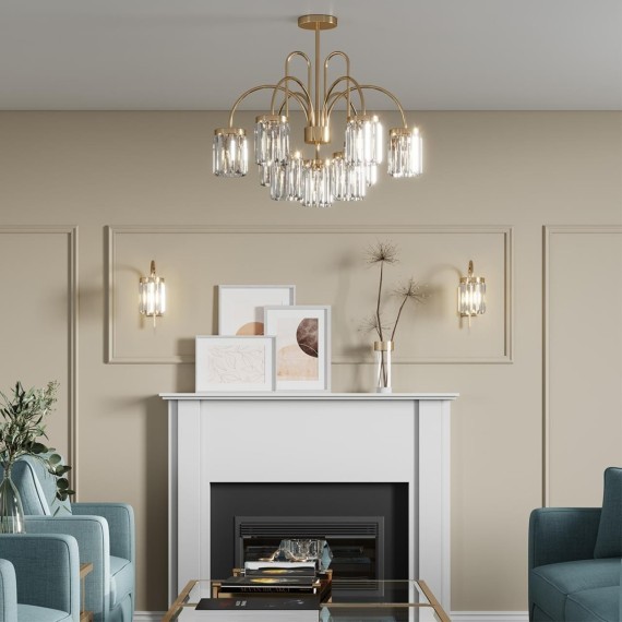 Подвесная люстра хрустальная Vassa 4987/6