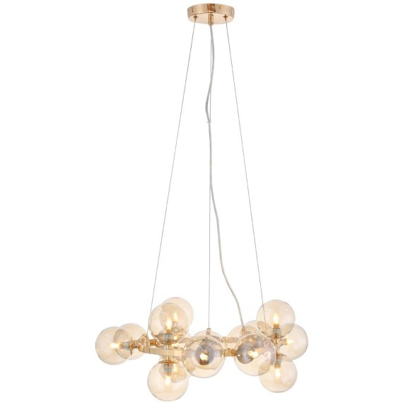 SL435.203.15 Люстра подвесная ST-Luce Золотистый/Коньячный G9 15*3W PARLLAONE