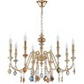 Люстра Crystal Lux MERCEDES SP8 GOLD/COLOR