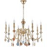 Люстра Crystal Lux MERCEDES SP8 GOLD/COLOR