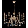 Люстра Crystal Lux MERCEDES SP8 GOLD/COLOR