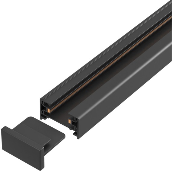 Торцевая заглушка 1шт для накладных однофазных шинопроводов Crystal Lux CLT 0.210 02 BL