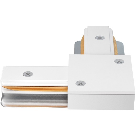 Г-образный соединитель для накладных однофазных шинопроводов Crystal Lux CLT 0.211 07 WH