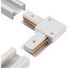 Г-образный соединитель для накладных однофазных шинопроводов Crystal Lux CLT 0.211 07 WH