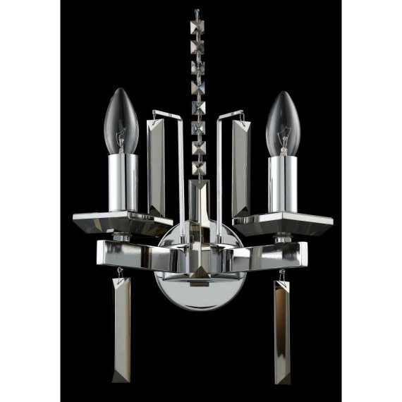 Бра Crystal Lux MARRON AP2 CHROME