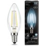103801205 Лампа Gauss LED Filament Свеча E14 5W 450lm 4100К 1/10/50