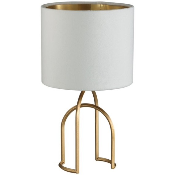 5660/1T MODERNI LN23 122 матовое золото, белый Настольная лампа E14 40W 220V STACY