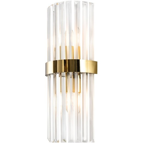 Бра Crystal Lux SORPRESA AP2 BRASS/TRANSPARENTE