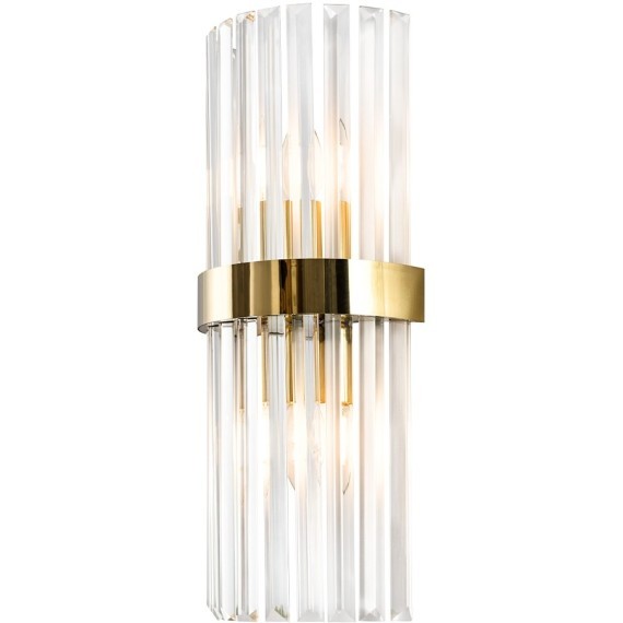 Бра Crystal Lux SORPRESA AP2 BRASS/TRANSPARENTE