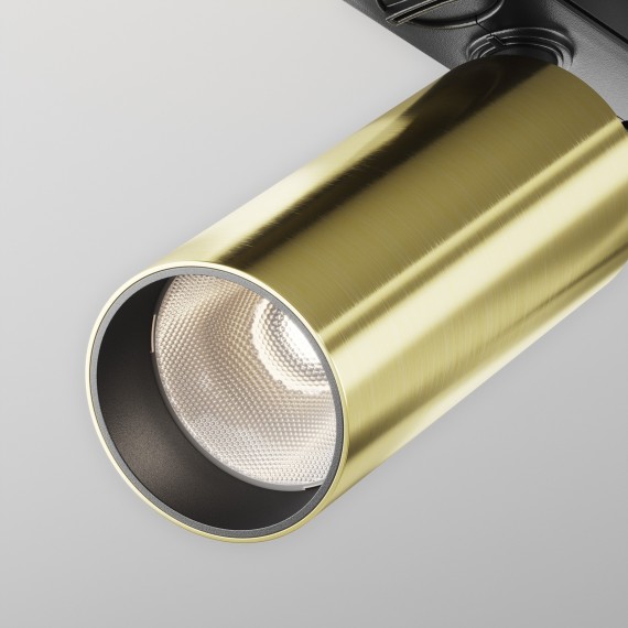 Однофазный двужильный светодиодный трековый светильник Maytoni Unity TR021-1-12W4K-W-BBS Focus LED 4000К 900Лм CRI90+ 50° 12Вт