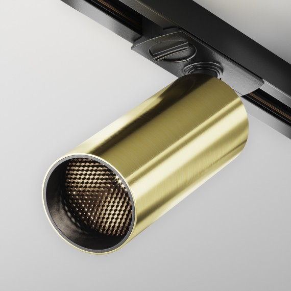 Однофазный двужильный светодиодный трековый светильник Maytoni Unity TR021-1-12W4K-W-BBS Focus LED 4000К 900Лм CRI90+ 50° 12Вт