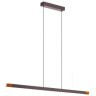 900174 Подвес LISCIANA, 18W(LED), алюминий, сталь, дерево, серый/пластик, белый