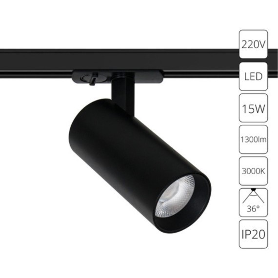 Трековый светильник Arte Lamp BENE A1936PL-1BK