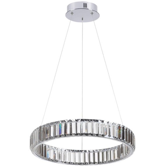 Люстра подвесная кольцевая хрустальная Odeon Light LED 30W 4000K 3570Лм VEKIA 4930/30L