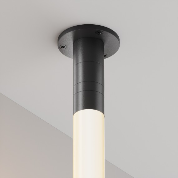 Основание для накладного монтажа системы Maytoni Shelf с внешней резьбой с вводом питания CA022BO-P-B