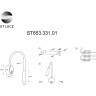 ST653.331.01 Светильник настенный ST-Luce Бронза/Бронза LED 1*3W 3000K Настенные светильники