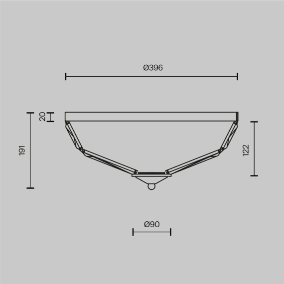 Потолочный светильник Maytoni MOD094CL-04G