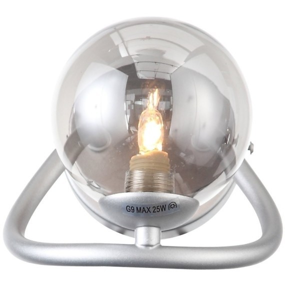 SL1502.101.01 Светильник настенный ST-Luce Хром/Дымчатый G9 1*5W LEGATEZZA