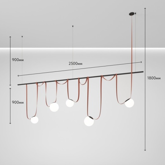 Готовая ременная трековая система Denkirs Belty DK55SET08-01-BR