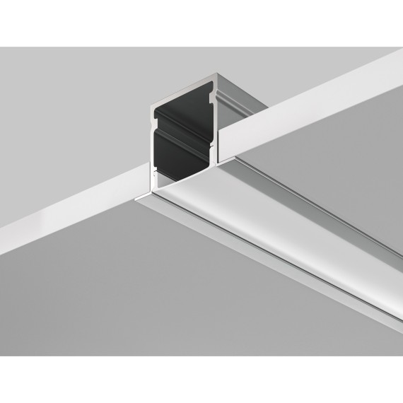 632017 Алюминиевый встраиваемый в ГКЛ 2м профиль для светодиодной ленты шириной до 15 мм, 27x20мм, Maytoni ALM-2720-S-2M