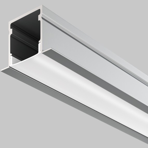 632017 Алюминиевый встраиваемый в ГКЛ 2м профиль для светодиодной ленты шириной до 15 мм, 27x20мм, Maytoni ALM-2720-S-2M