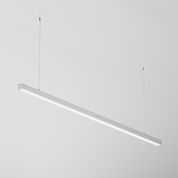 LL312005 Линейный светильник подвесной серебрянный 150см 3000K 35x35 30Вт