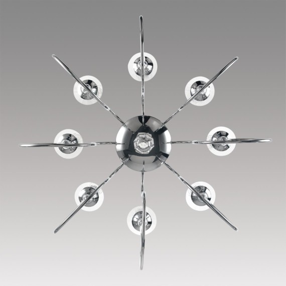 8032/8 CLASSI LN24 хром, металл/хрусталь Люстра подвесная Е14 8*40W 220V LAOKA