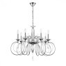 8032/8 CLASSI LN24 хром, металл/хрусталь Люстра подвесная Е14 8*40W 220V LAOKA