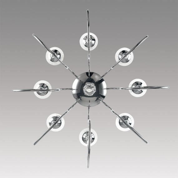 8032/8 CLASSI LN24 хром, металл/хрусталь Люстра подвесная Е14 8*40W 220V LAOKA