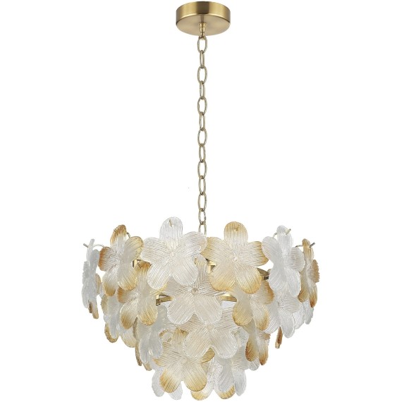 SL6240.203.06 Светильник подвесной ST-Luce золотистый/Прозрачный, январный E14 6*60W TENDER