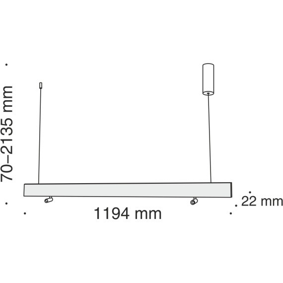 Подвесной светильник светодиодный Puntero P068PL-L27W4K