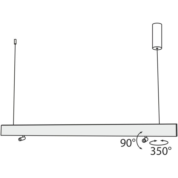 Подвесной светильник светодиодный Puntero P068PL-L27W4K