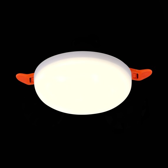 ST700.538.08 Св-к встр. Белый LED 1*8W 3000K 690Lm Ra80 180° IP44 D90xH20 85-265V Встраиваемые светильники