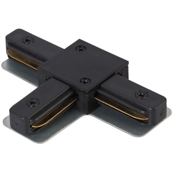 Т-образный соединитель для накладных однофазных шинопроводов Crystal Lux CLT 0.211 08 BL