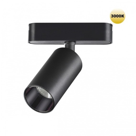 359254 Трековый магнитный светодиодный светильник Novotech SMAL 48V CRI90+ 3000К 1080Лм 24° 12W