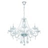 39101 BASILANO BASILANO 1 Люстра потолочная с восемью лампами E14, 320Вт, D120, хромированный металл, стекло