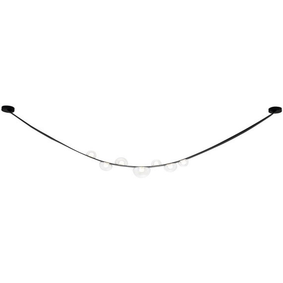 Светильник подвесной Crystal Lux BOSQUE SP7 L3000 BLACK/TRANSPARENT