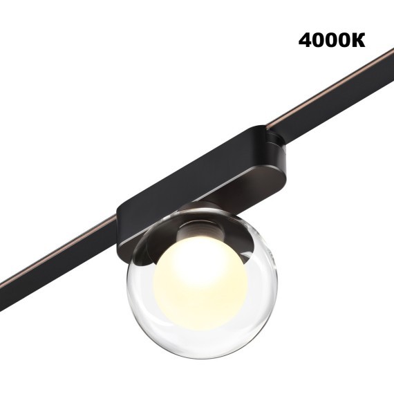 359474 Трековый ременный светодиодный SMART светильник c доп. механическим перекл. цветности Novotech EASY CRI90+ 3000-6000К 170Лм 80° 6W TUYA, Алиса, Wi-Fi