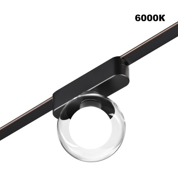 359474 Трековый ременный светодиодный SMART светильник c доп. механическим перекл. цветности Novotech EASY CRI90+ 3000-6000К 170Лм 80° 6W TUYA, Алиса, Wi-Fi