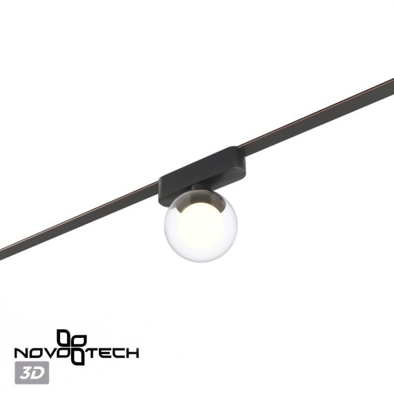 359474 Трековый ременный светодиодный SMART светильник c доп. механическим перекл. цветности Novotech EASY CRI90+ 3000-6000К 170Лм 80° 6W TUYA, Алиса, Wi-Fi