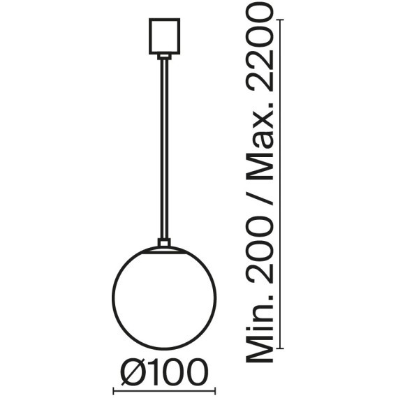 Подвесной светильник Technical P039PL-5W4K-10-B