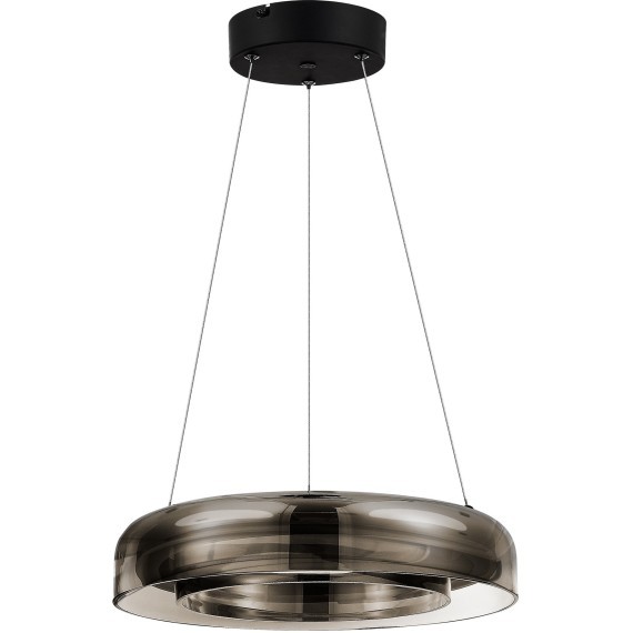 SL6019.323.01 Светильник подвесной ST-Luce Черный/Дымчатый, Белый LED 1*18W 3000K FORAY