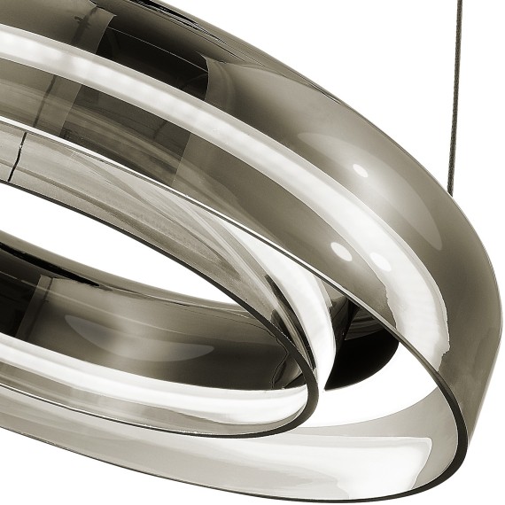 SL6019.323.01 Светильник подвесной ST-Luce Черный/Дымчатый, Белый LED 1*18W 3000K FORAY