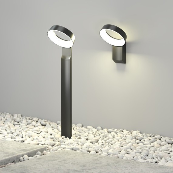 DK9712-BK Настенный светодиодный уличный светильник Denkirs SANVIK, IP65, 12Вт, 3000К, CRI80, 430Лм, 125°