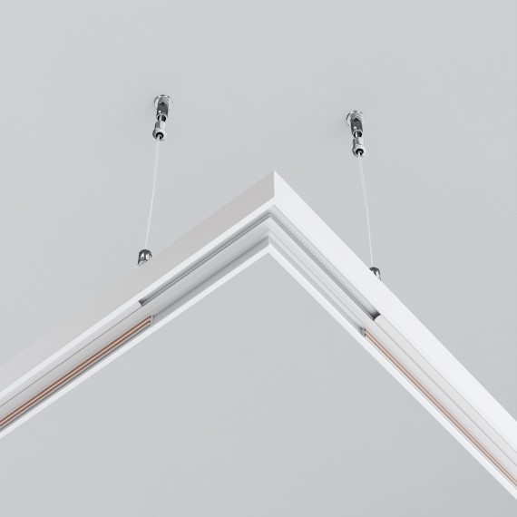 Угловой коннектор для низкопрофильного накладного шинопровода Maytoni Exility TRAM034CL-41W