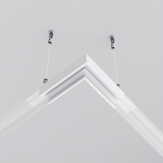 Угловой коннектор для низкопрофильного накладного шинопровода Maytoni Exility TRAM034CL-41W