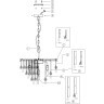 Подвесная люстра хрустальная Linn MOD091PL-05CH