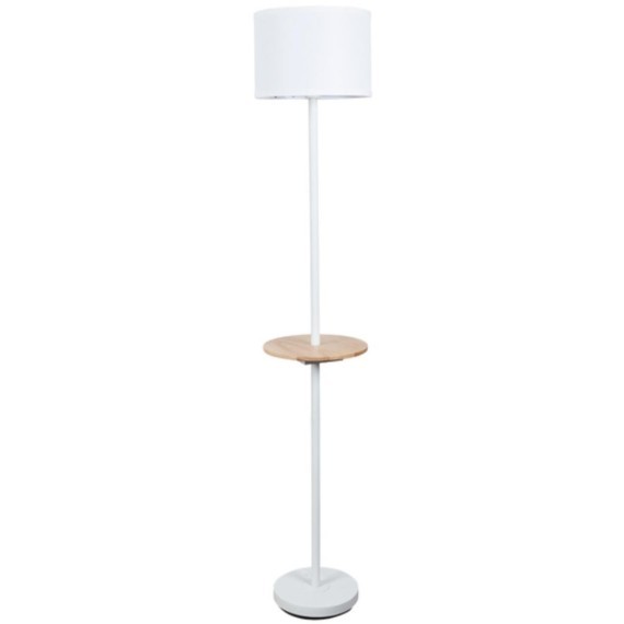 Торшер со столиком Arte Lamp A4056PN-1WH COMBO под лампу 1xE27 60W